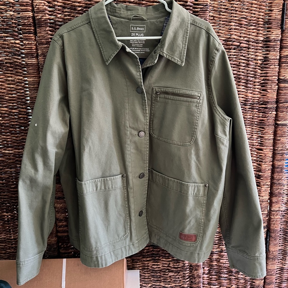 Ll Bean Chore Jacket Deep Olive